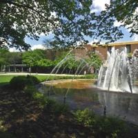 A fountain outside a building at Minnesota State University's campus